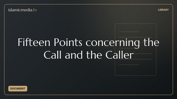 Fifteen Points concerning the Call and the Caller