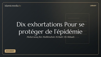 Dix exhortations Pour se protéger de l’épidémie