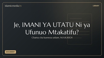 Je, IMANI YA UTATU Ni ya Ufunuo Mtakatifu?