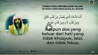 Tanda-tanda doa dikabulkan oleh Allah
