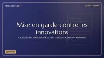 Mise en garde contre les innovations