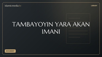 TAMBAYOYIN YARA AKAN IMANI