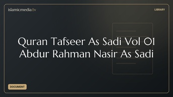 Quran Tafseer As Sadi Vol 01 Abdur Rahman Nasir As Sadi