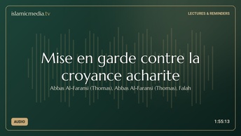 Mise en garde contre la croyance acharite