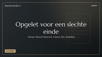 Opgelet voor een slechte einde