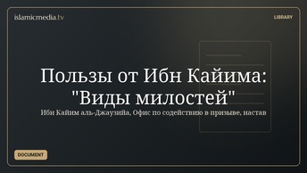 Пользы от Ибн Кайима: "Виды милостей"