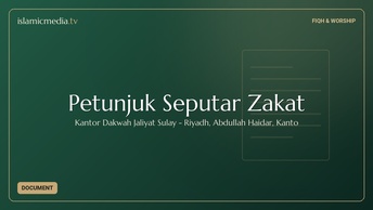 Petunjuk Seputar Zakat