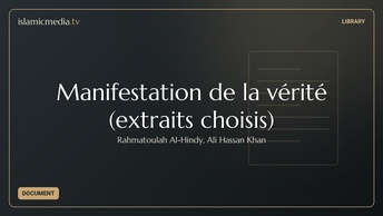 Manifestation de la vérité (extraits choisis)