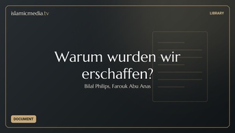 Warum wurden wir erschaffen?