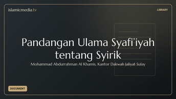 Pandangan Ulama Syafi’iyah tentang Syirik
