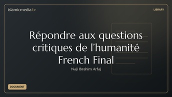 Répondre aux questions critiques de l’humanité French Final