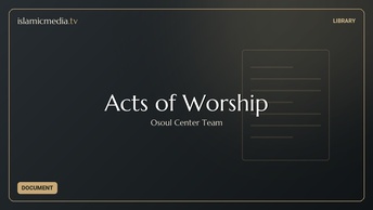 Acts of Worship