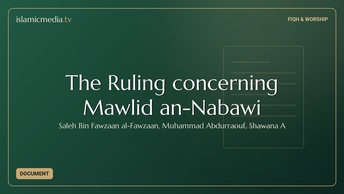 The Ruling concerning Mawlid an-Nabawi