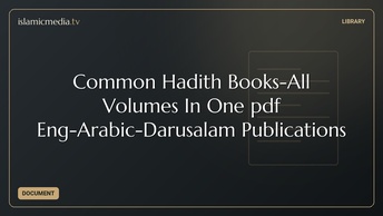 Common Hadith Books-All Volumes In One pdf Eng-Arabic-Darusalam Publications