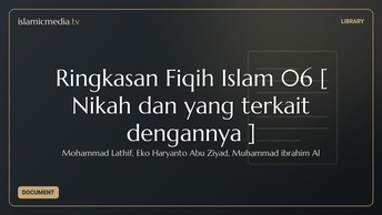 Ringkasan Fiqih Islam 06 [ Nikah dan yang terkait dengannya ]