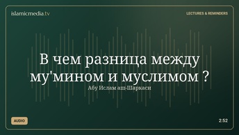 В чем разница между му'мином и муслимом ?