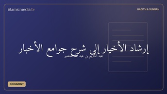 إرشاد الأخيار إلى شرح جوامع الأخبار