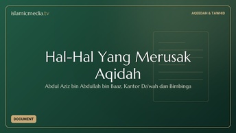 Hal-Hal Yang Merusak Aqidah
