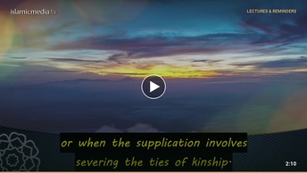 Impediments of the supplication to be answered
