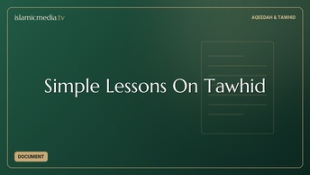 Simple Lessons On Tawhid