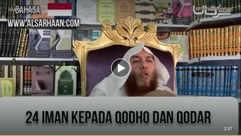 iman kepada qodho dan qodar