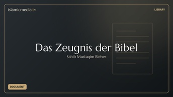 Das Zeugnis der Bibel