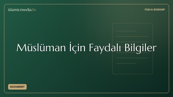 Müslüman İçin Faydalı Bilgiler