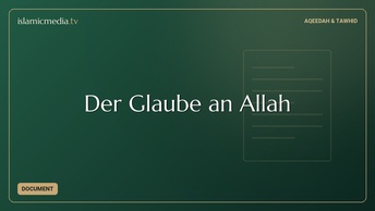Der Glaube an Allah
