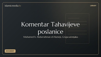 Komentar Tahavijeve poslanice