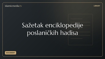 Sažetak enciklopedije poslaničkih hadisa