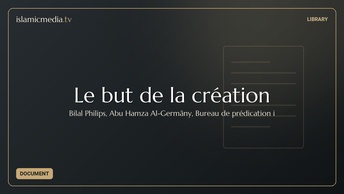 Le but de la création
