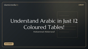 Understand Arabic in Just 12 Coloured Tables!