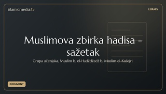 Muslimova zbirka hadisa - sažetak