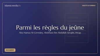 Parmi les règles du jeûne