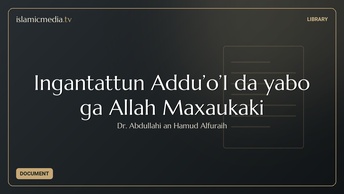 Ingantattun Addu’o’I da yabo ga Allah Maxaukaki