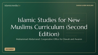 Islamic Studies for New Muslims Curriculum (Second Edition)