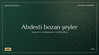 Abdesti bozan şeyler