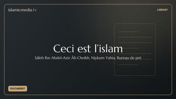 Ceci est l’islam