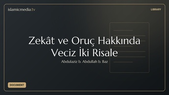 Zekât ve Oruç Hakkında Veciz İki Risale