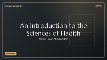 An Introduction to the Sciences of Hadith