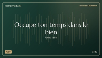 Occupe ton temps dans le bien