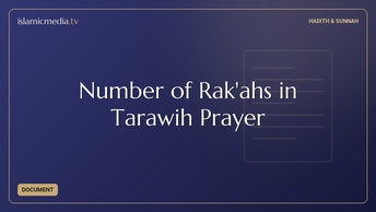 Number of Rak'ahs in Tarawih Prayer