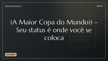 (A Maior Copa do Mundo)) – Seu status é onde você se coloca