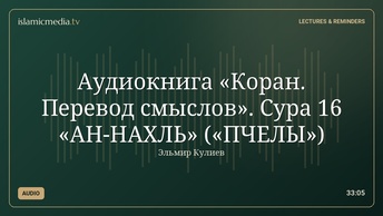 Аудиокнига «Коран. Перевод смыслов». Сура 16 «АН-НАХЛЬ» («ПЧЕЛЫ»)