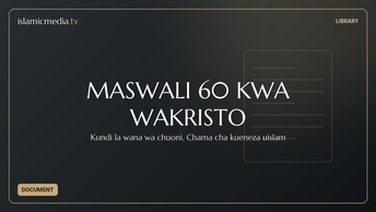 MASWALI 60 KWA WAKRISTO