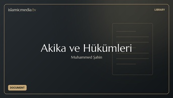 Akika ve Hükümleri