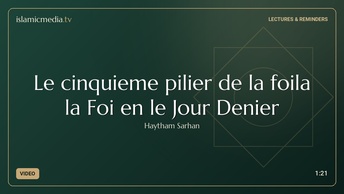 Le cinquieme pilier de la foila la Foi en le Jour Denier