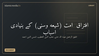 افتراق ِ اُمّت (شِيعه وسُنّى) كے بنيادى اسباب