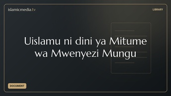 Uislamu ni dini ya Mitume wa Mwenyezi Mungu