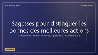 Sagesses pour distinguer les bonnes des meilleures actions